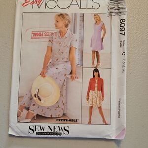 McCall's Women's Lavender Floral Dress Sewing Pattern